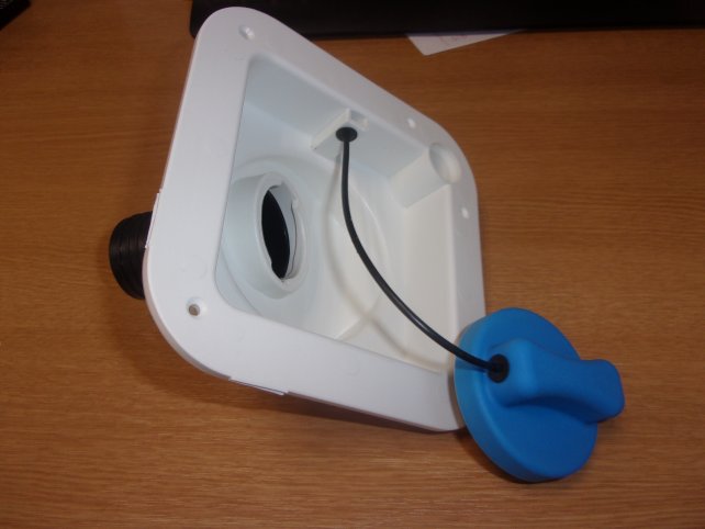 FRESH WATER INLET WITH BLUE CAP